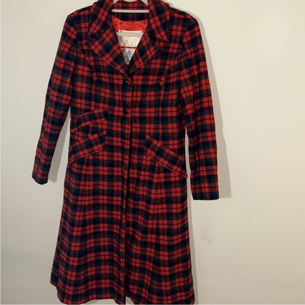 Pendleton Plaid Virgin Wool Coat - image 3